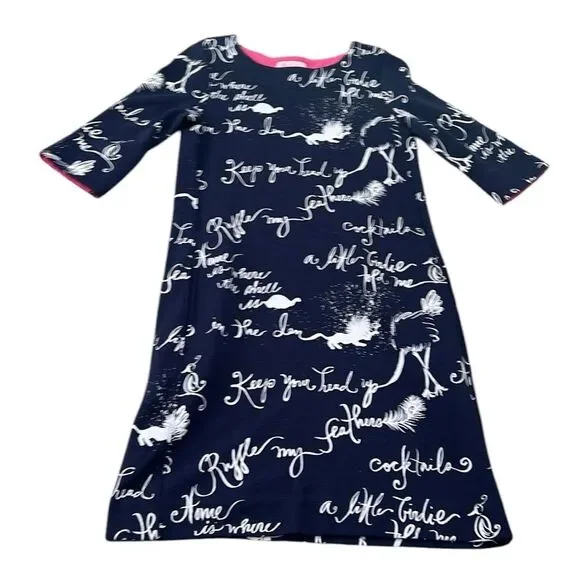 Lilly Pulitzer Girls Ruffle My Feathers Dress Girls Size 7 - Picture 1 of 13